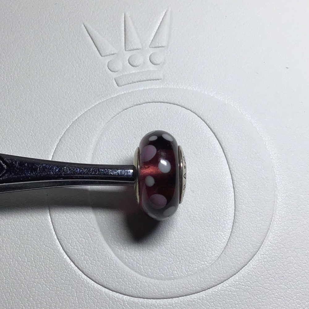 Pandora Purple Bubbles Murano Charm